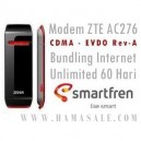 Modem EVDO ZTE AC2726 bundling internet unlimited smart 60 hari